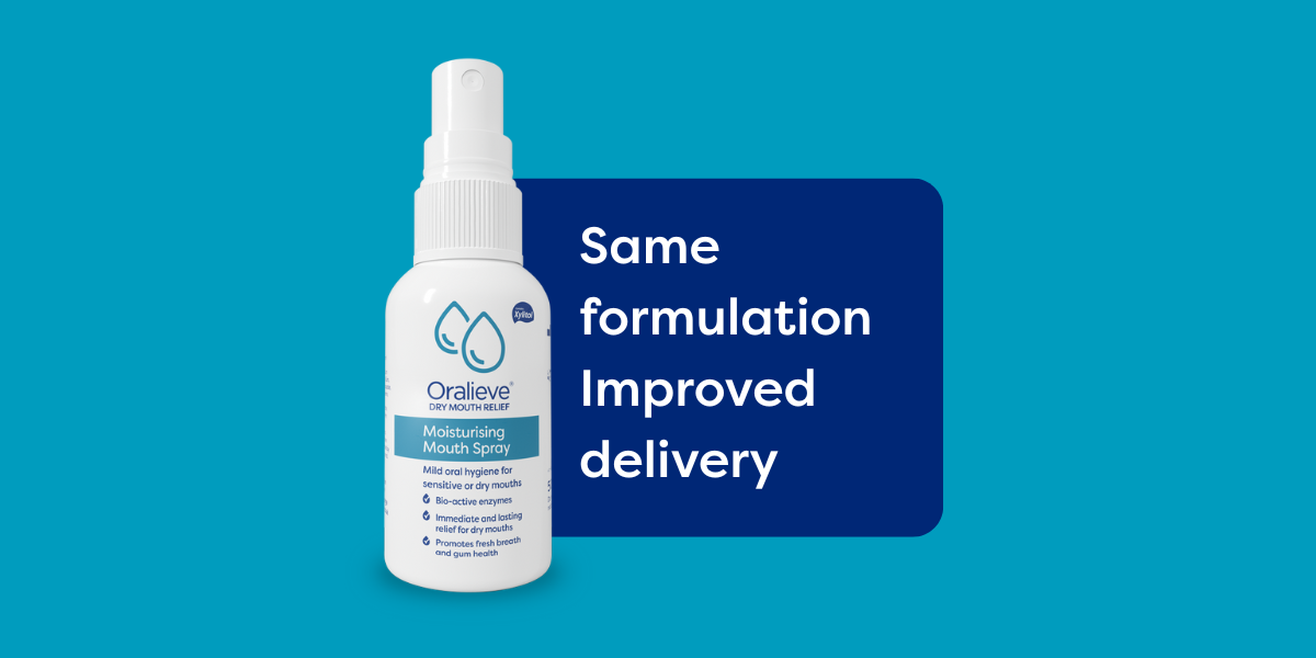 Oralieve Spray bottle - same formulation improved delivery