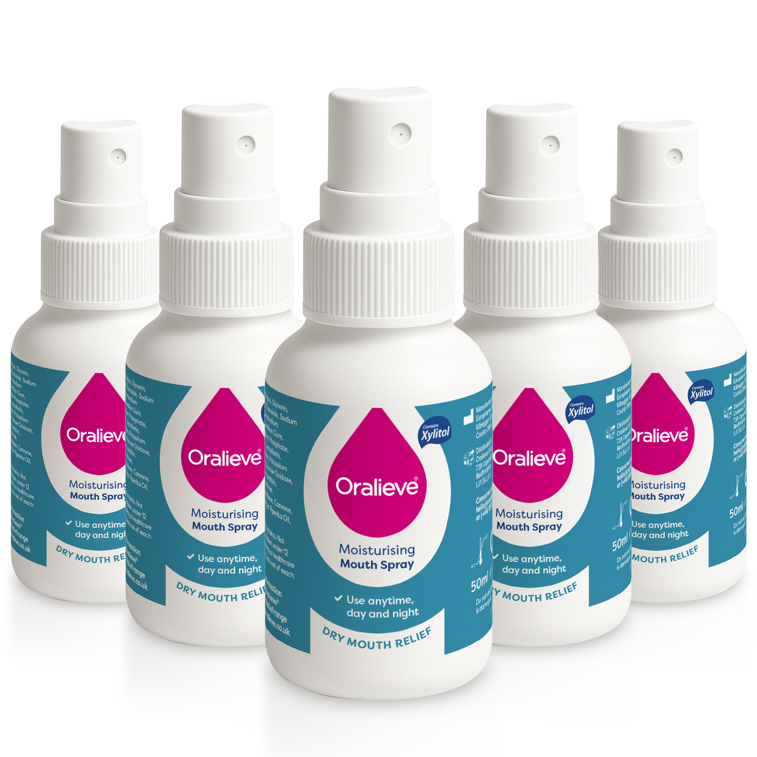 5 Pack | Dry Mouth Relief Spray
